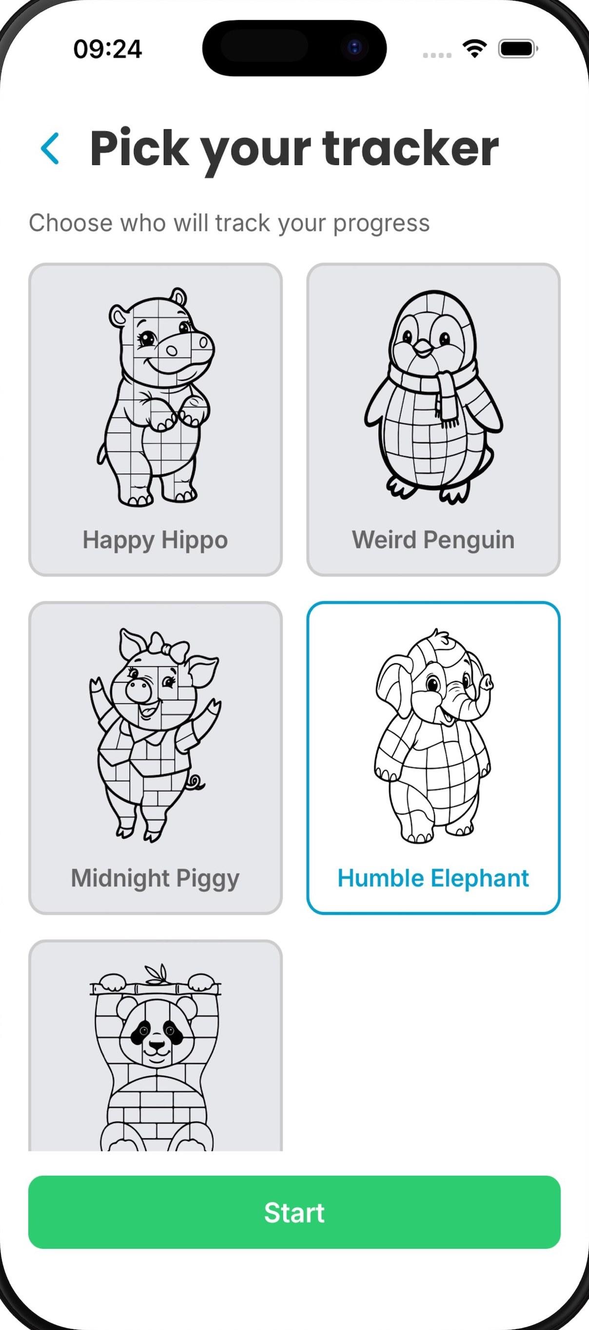 FitMosaic character picker