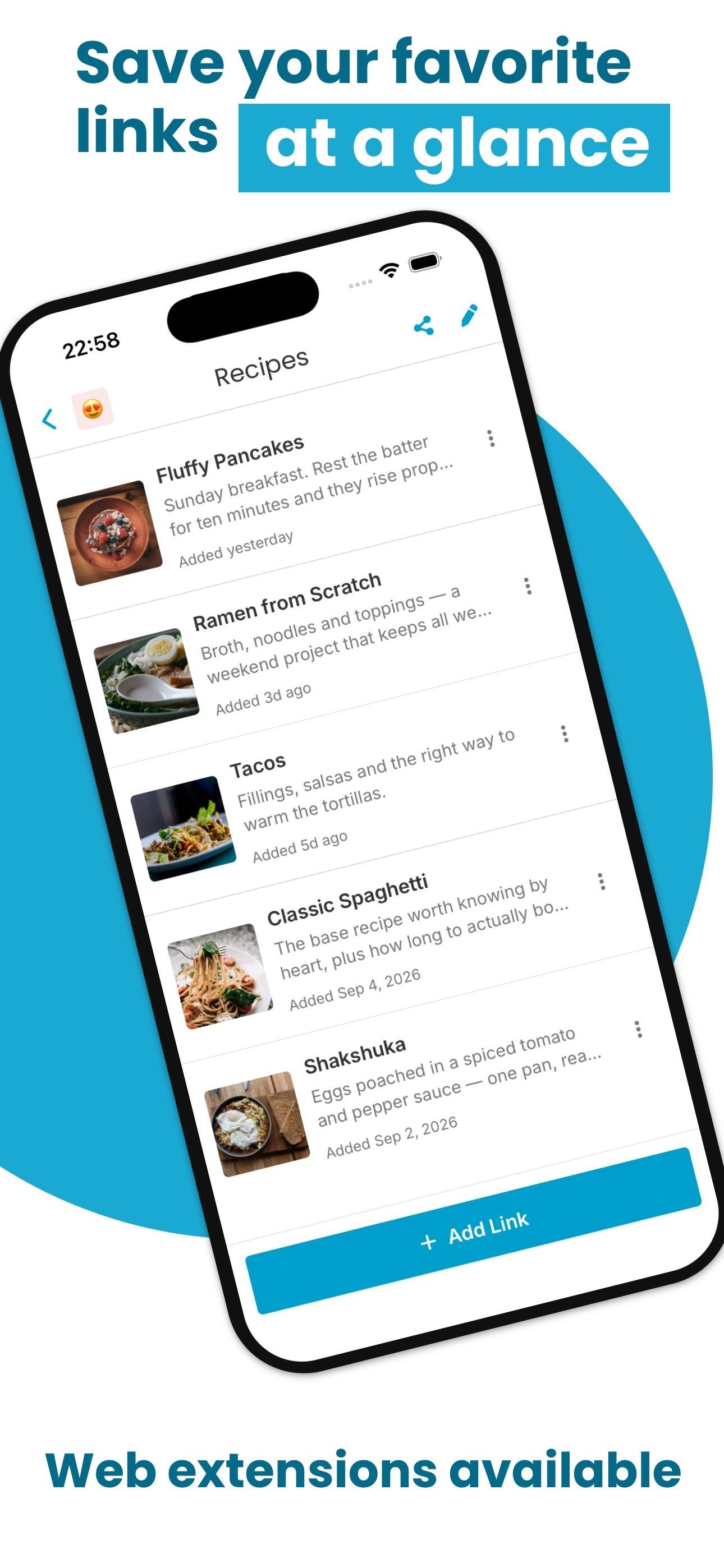 LinkBuckets: save your favorite links at a glance